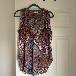 Olivaceous multi colored tank top! Size Medium